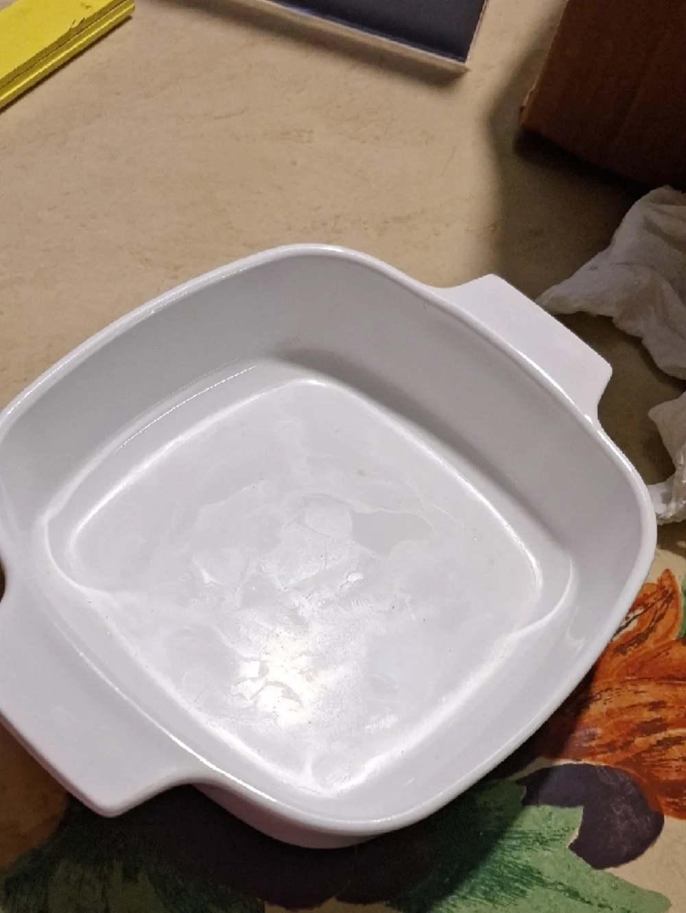 Corningware White  L'Echalote Casserole Dish 